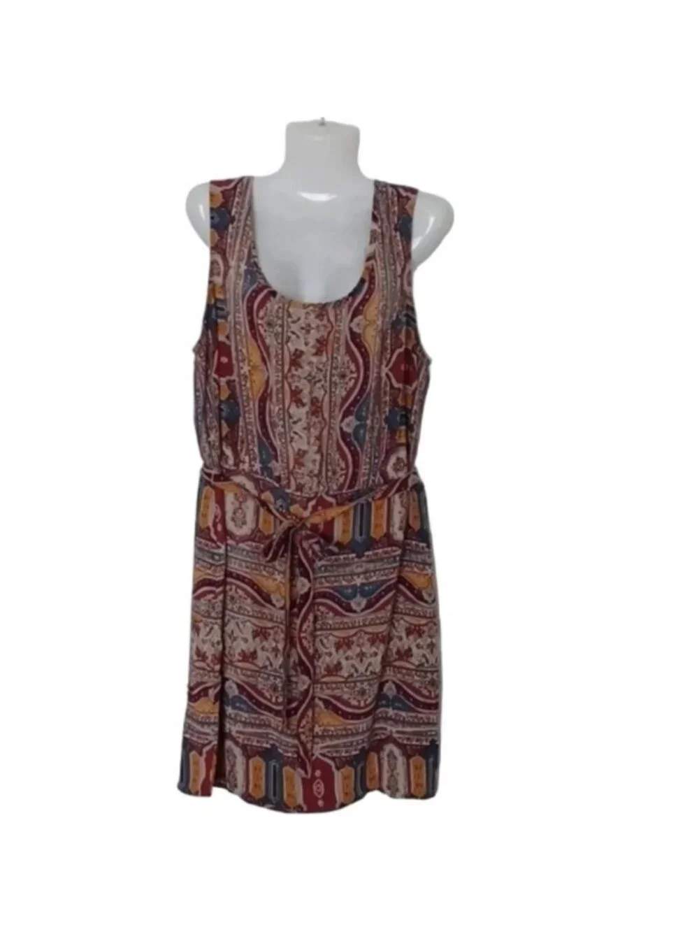 Dress with fabric belt Women's Size Medium - Picture 2 of 13